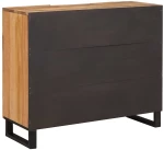 vidaXL Highboard με αποθήκευση Καφέ 90 x 33 x 75 εκ Στερεό ξύλο μάνγκο