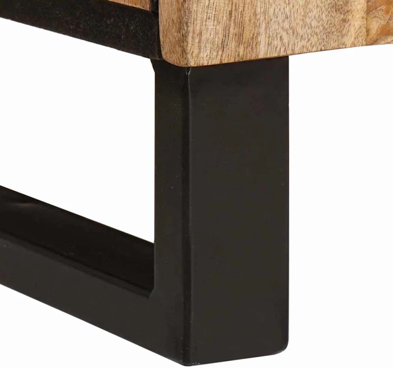 vidaXL Highboard με αποθήκευση Καφέ 90 x 33 x 75 εκ Στερεό ξύλο μάνγκο