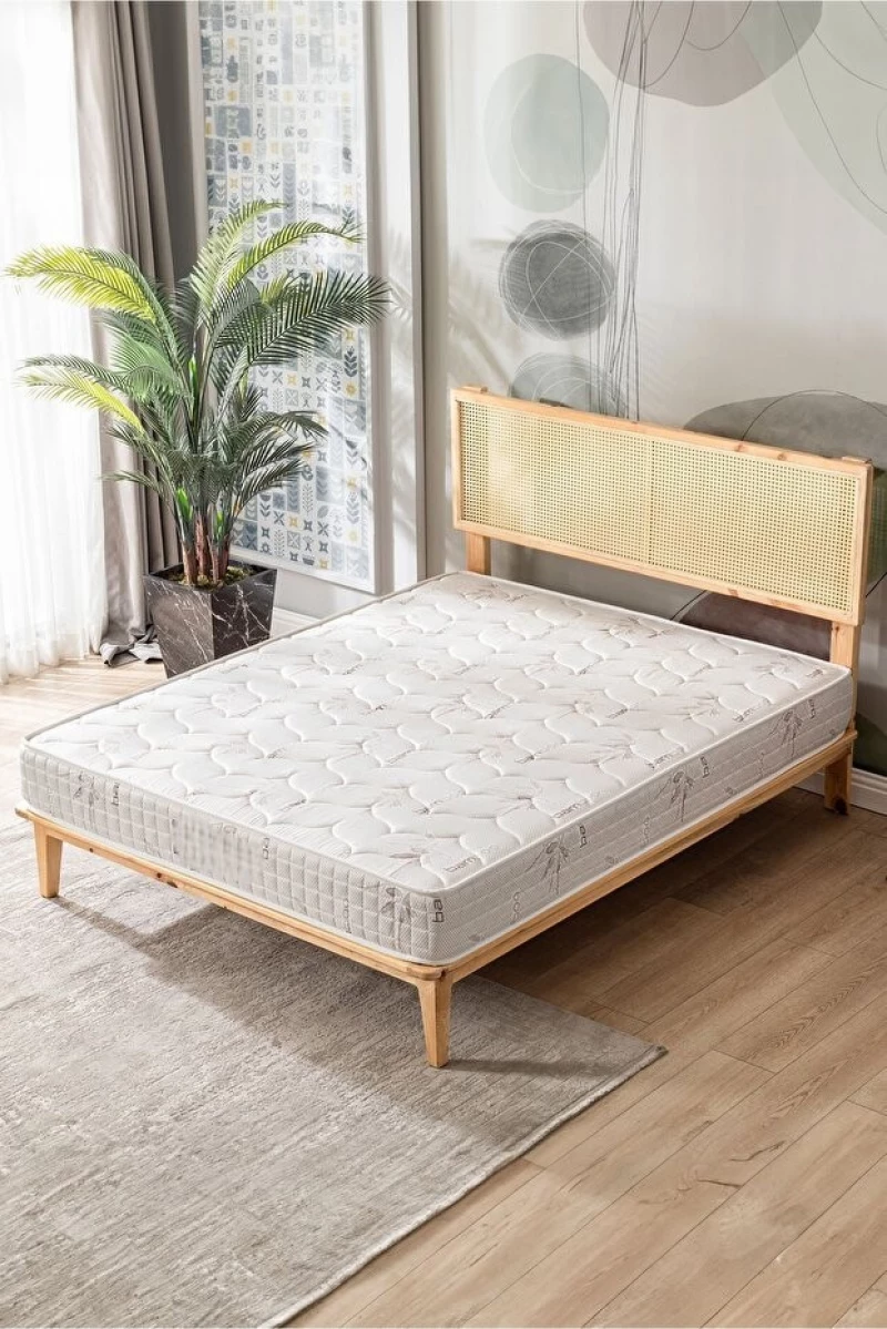 Stewehome Economic Στρώμα Αφρού για Διπλό Κρεβάτι Κρεμ 180x200 cm