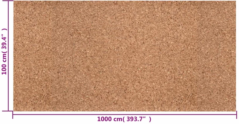 vidaXL Ρολό Φελλού Καφέ 100 x 1000 x 0,8 εκ. Φελλός