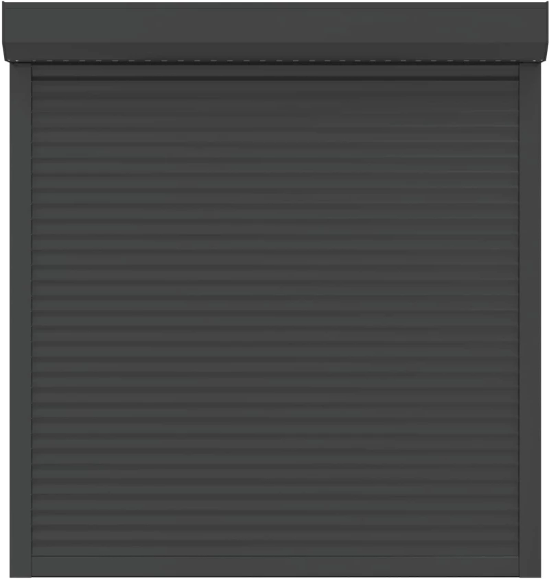 vidaXL Ρολό εισόδου Ανθρακί 130 x 140 cm Αλουμίνιο και Πολυουρεθάνη