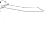 vidaXL Ηλεκτρικό πλαίσιο τέντας με LED Λευκός 3,5 x 2 m Αλουμίνιο
