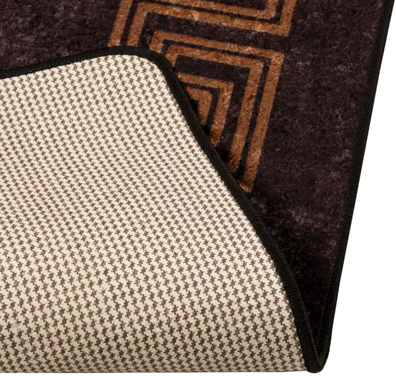 vidaXL Χαλί Runner MARSA Μαύρο 80 x 100 cm Πολυέστερ και PVC