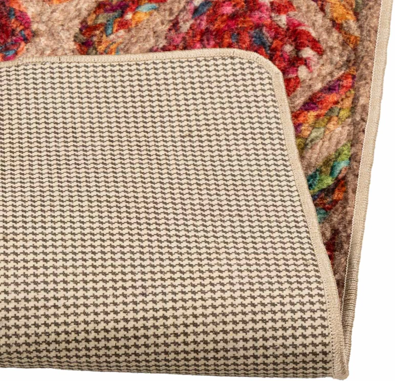 vidaXL Χαλί Runner MARSA Πολύχρωμο 100 x 150 cm Πολυέστερ και PVC