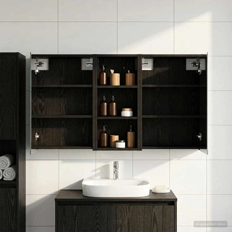 vidaXL Σετ Ντουλαπιών Μπάνιου 3 pcs 116 x 16 x 62,5 εκ.
