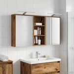 vidaXL Σετ Ντουλαπιών Μπάνιου 3 pcs 116 x 16 x 62,5 εκ.