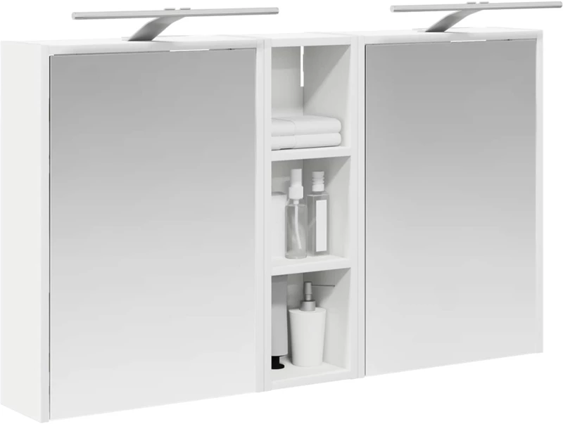 vidaXL Σετ Ντουλαπιών Μπάνιου 3 pcs 106 x 16 x 62,5 εκ.