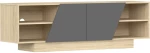 Έπιπλο τηλεόρασης Stevie pakoworld sonoma-ανθρακί 160x40x50εκ