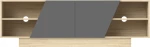Έπιπλο τηλεόρασης Stevie pakoworld sonoma-ανθρακί 160x40x50εκ