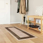 vidaXL Χαλί Runner MARSA Μαύρο 50 x 100 cm Πολυέστερ και PVC