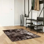 vidaXL Χαλί Runner MARSA Μαύρο 100 x 150 cm Πολυέστερ και PVC