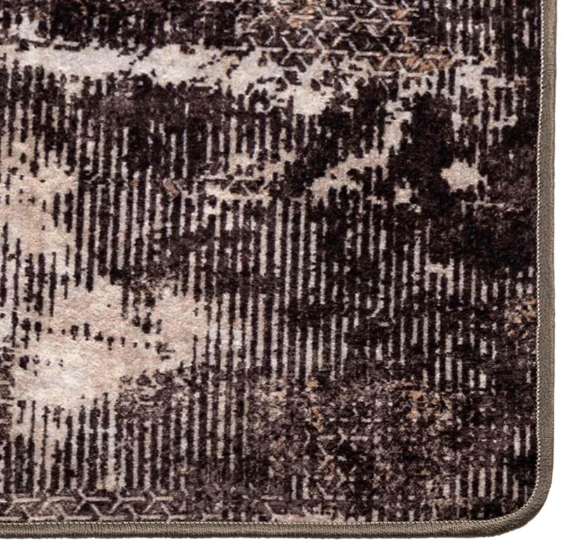 vidaXL Χαλί Runner MARSA Μαύρο 100 x 150 cm Πολυέστερ και PVC