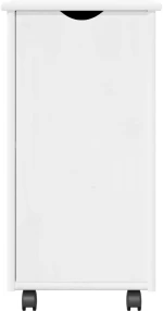 vidaXL Κινητό Ντουλάπι Λευκό 34 x 39 x 65,5 cm Στερεό ξύλο πεύκου