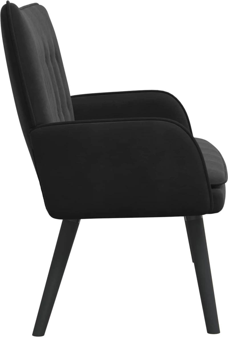 vidaXL Διθέσιος Καναπές Μαύρο 115 x 61 x 87 εκ. Βελούδο