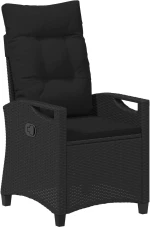 vidaXL Καρέκλα Κήπου 2 pcs Μαύρο 56 x 64 x 94 εκ.