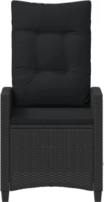vidaXL Καρέκλα Κήπου 2 pcs Μαύρο 56 x 64 x 94 εκ.
