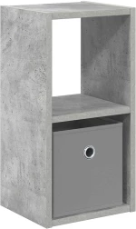 vidaXL Κομοδίνο Σκυρόδεμα Γκρι 25,5 x 22 x 49,5 εκ Επεξεργασμένο ξύλο
