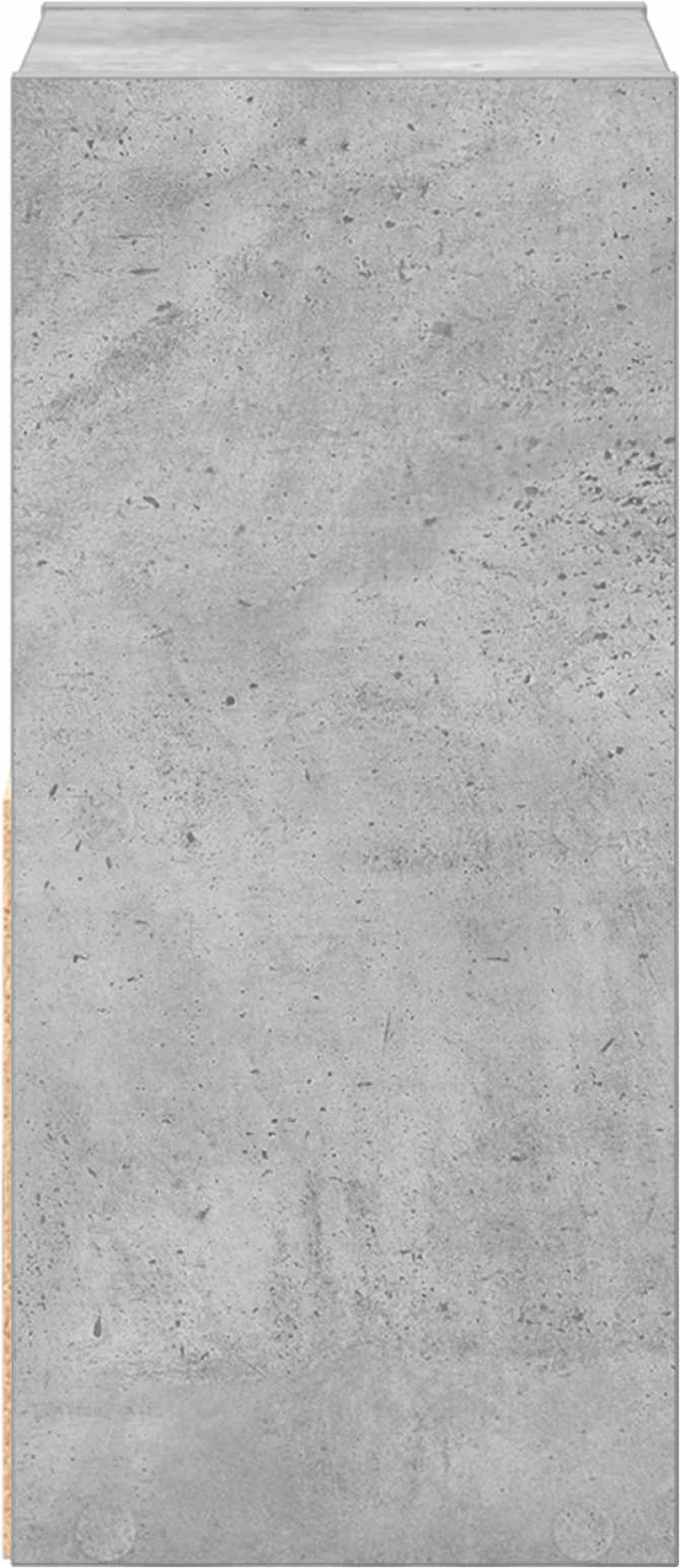vidaXL Κομοδίνο Σκυρόδεμα Γκρι 25,5 x 22 x 49,5 εκ Επεξεργασμένο ξύλο
