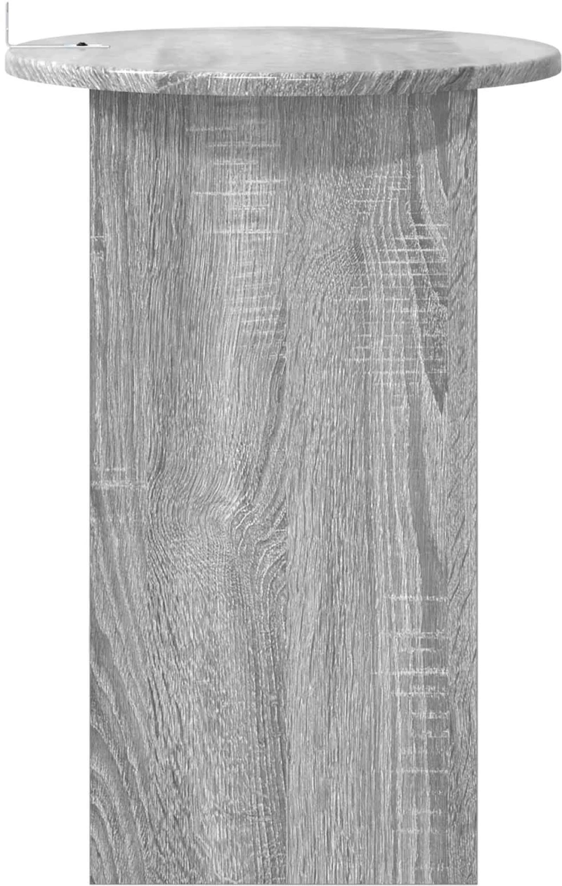 vidaXL Τραπεζάκι Πλευράς Γκρι Sonoma Ø 39,5 x 55 εκ.