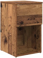 vidaXL Ντουλάπι κρεβατιού Παλαιωμένο ξύλο 29 x 31,5 x 49 εκ