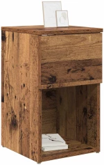 vidaXL Ντουλάπι κρεβατιού Παλαιωμένο ξύλο 29 x 31,5 x 49 εκ