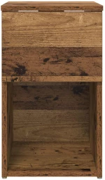 vidaXL Ντουλάπι κρεβατιού Παλαιωμένο ξύλο 29 x 31,5 x 49 εκ