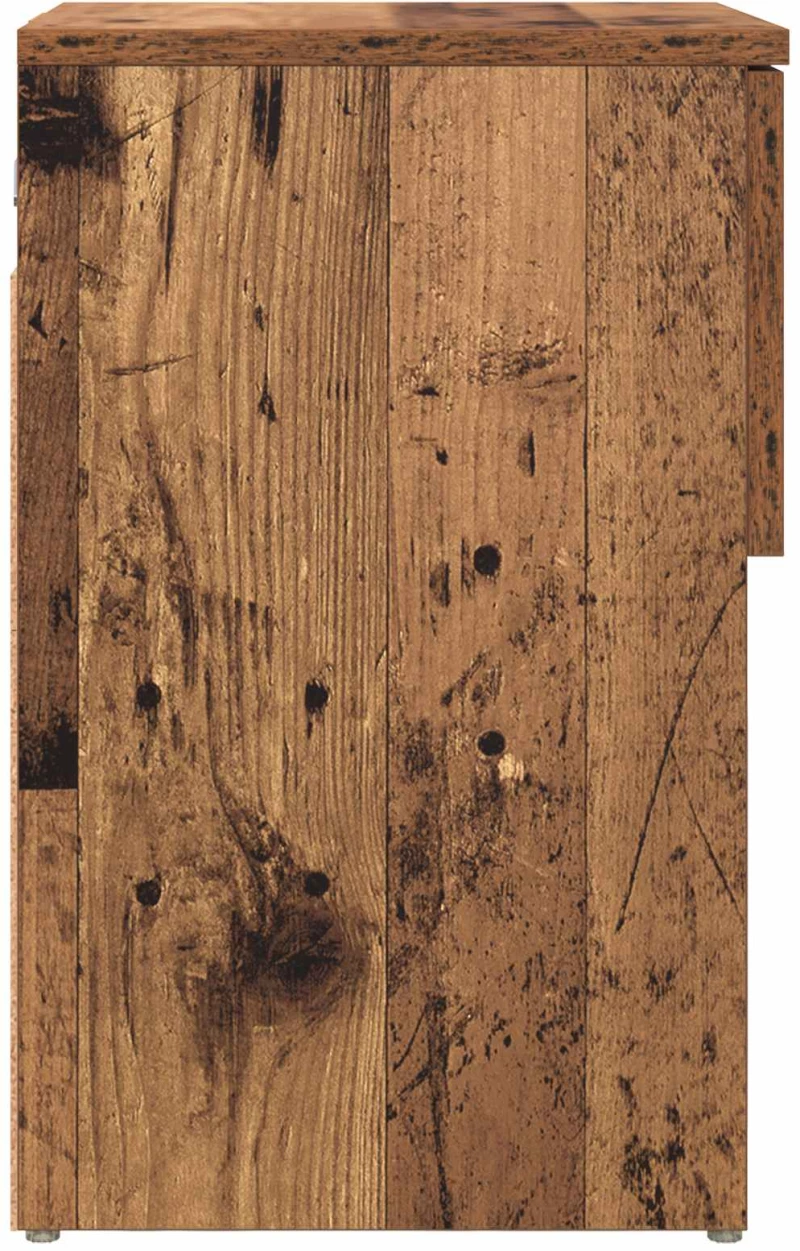 vidaXL Ντουλάπι κρεβατιού Παλαιωμένο ξύλο 29 x 31,5 x 49 εκ