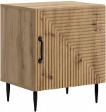 vidaXL Κομοδίνο Artisan Δρυς 43 x 34,5 x 50 εκ Επεξεργασμένο Ξύλο