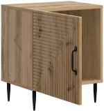 vidaXL Κομοδίνο Artisan Δρυς 43 x 34,5 x 50 εκ Επεξεργασμένο Ξύλο