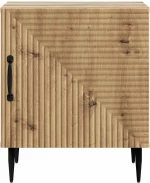 vidaXL Κομοδίνο Artisan Δρυς 43 x 34,5 x 50 εκ Επεξεργασμένο Ξύλο