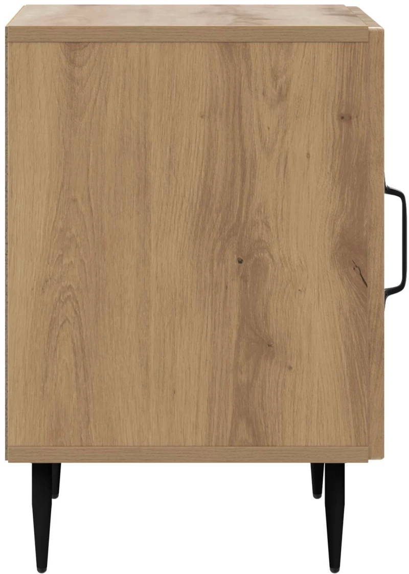 vidaXL Κομοδίνο Artisan Δρυς 43 x 34,5 x 50 εκ Επεξεργασμένο Ξύλο