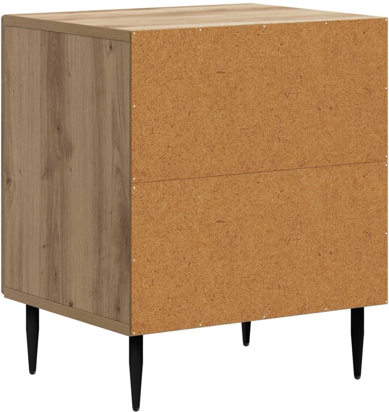 vidaXL Κομοδίνο Artisan Δρυς 43 x 34,5 x 50 εκ Επεξεργασμένο Ξύλο