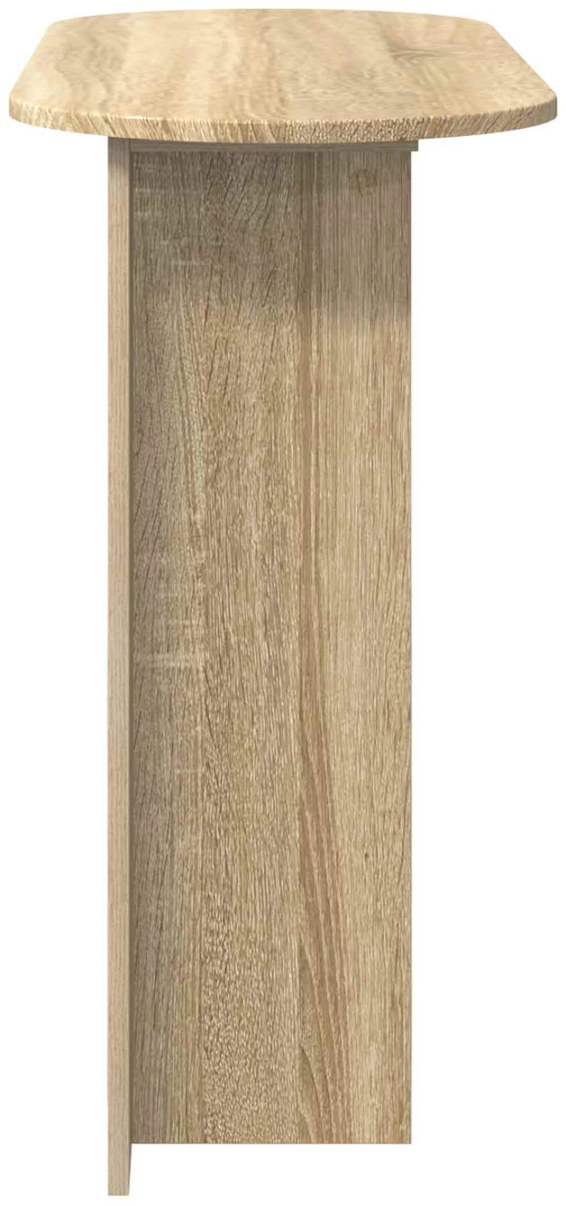 vidaXL Τραπέζι κονσόλας με αποθήκευση Sonoma Δρυς 100 x 39,5 x 75 εκ