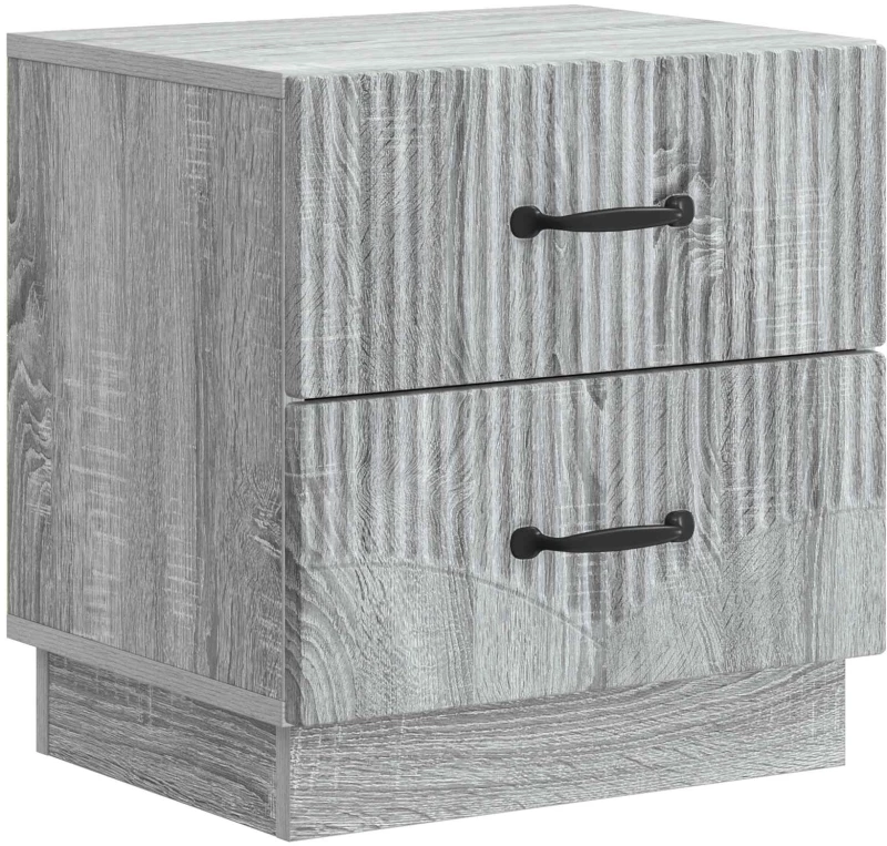 vidaXL Κομοδίνο Γκρι Sonoma 43 x 34,5 x 44,5 εκ Επεξεργασμένο Ξύλο