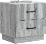 vidaXL Κομοδίνο Γκρι Sonoma 43 x 34,5 x 44,5 εκ Επεξεργασμένο Ξύλο