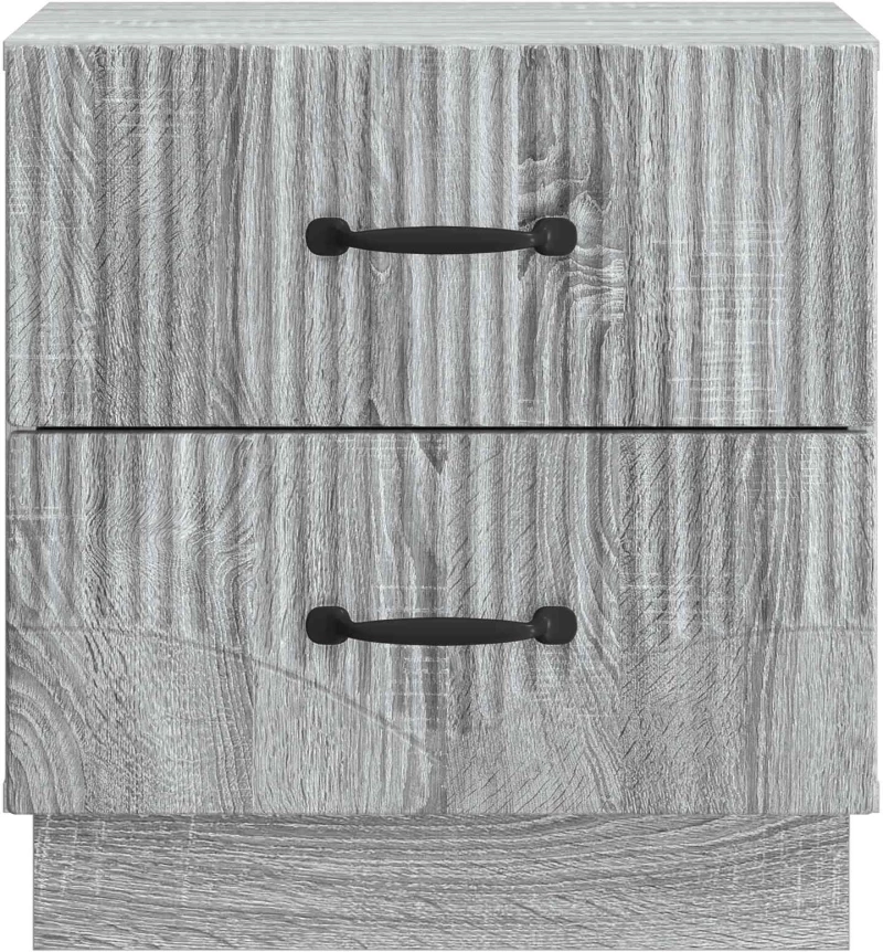 vidaXL Κομοδίνο Γκρι Sonoma 43 x 34,5 x 44,5 εκ Επεξεργασμένο Ξύλο