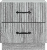 vidaXL Κομοδίνο Γκρι Sonoma 43 x 34,5 x 44,5 εκ Επεξεργασμένο Ξύλο