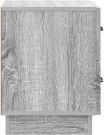 vidaXL Κομοδίνο Γκρι Sonoma 43 x 34,5 x 44,5 εκ Επεξεργασμένο Ξύλο