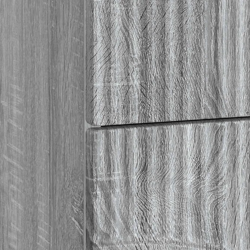 vidaXL Κομοδίνο Γκρι Sonoma 43 x 34,5 x 44,5 εκ Επεξεργασμένο Ξύλο
