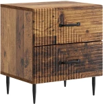 vidaXL Κομοδίνο Παλαιωμένο ξύλο 43 x 34,5 x 47,5 εκ Επεξεργασμένο Ξύλο
