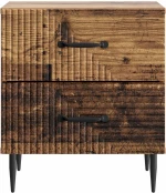 vidaXL Κομοδίνο Παλαιωμένο ξύλο 43 x 34,5 x 47,5 εκ Επεξεργασμένο Ξύλο