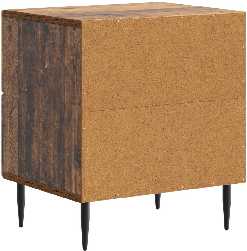 vidaXL Κομοδίνο Παλαιωμένο ξύλο 43 x 34,5 x 47,5 εκ Επεξεργασμένο Ξύλο