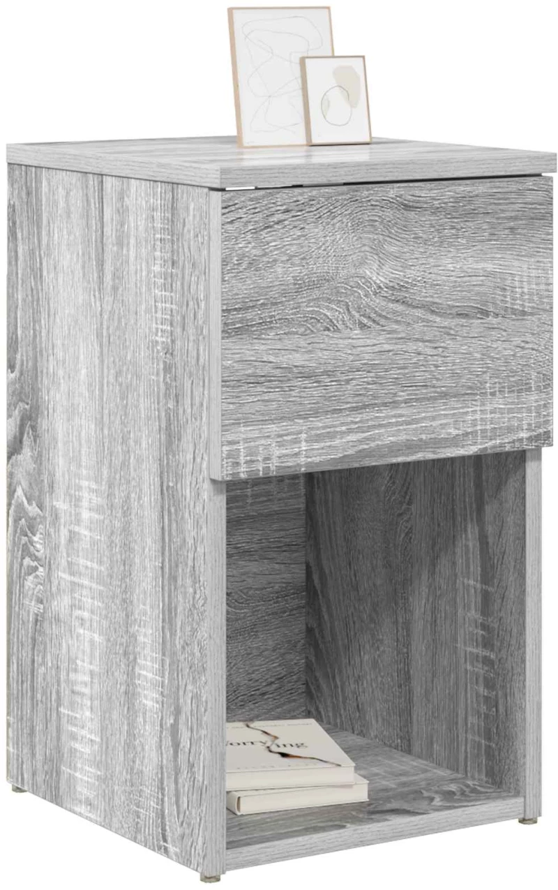 vidaXL Ντουλάπι κρεβατιού 2 pcs Γκρι Sonoma 29 x 31,5 x 49 εκ