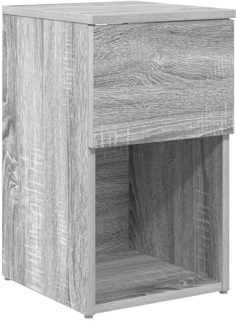 vidaXL Ντουλάπι κρεβατιού 2 pcs Γκρι Sonoma 29 x 31,5 x 49 εκ