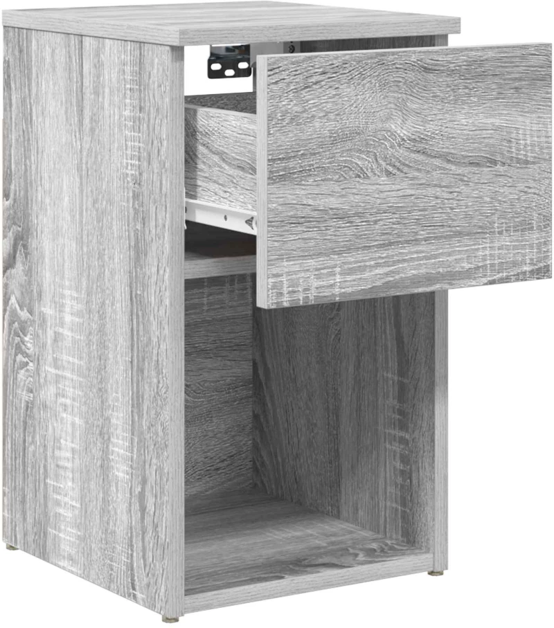 vidaXL Ντουλάπι κρεβατιού 2 pcs Γκρι Sonoma 29 x 31,5 x 49 εκ