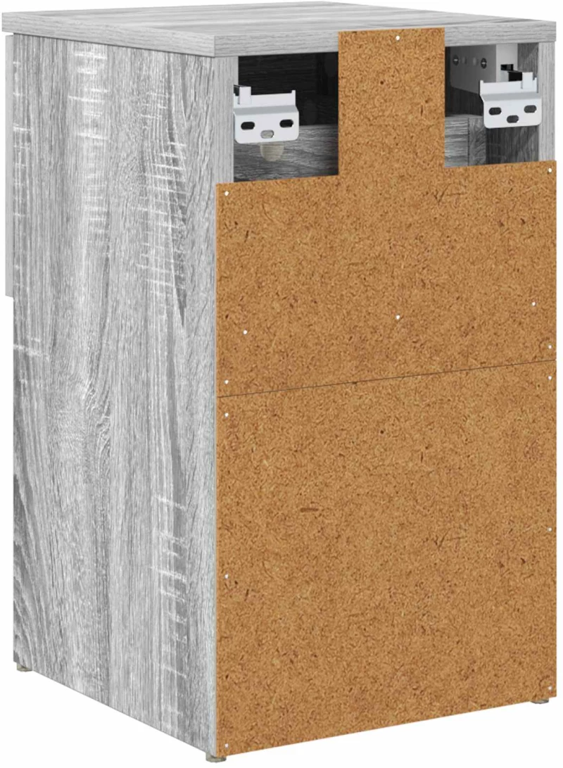 vidaXL Ντουλάπι κρεβατιού 2 pcs Γκρι Sonoma 29 x 31,5 x 49 εκ