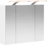 vidaXL Καθρέφτης Ντουλάπα Μπάνιου Λευκό 60 x 14,5 x 50 εκ