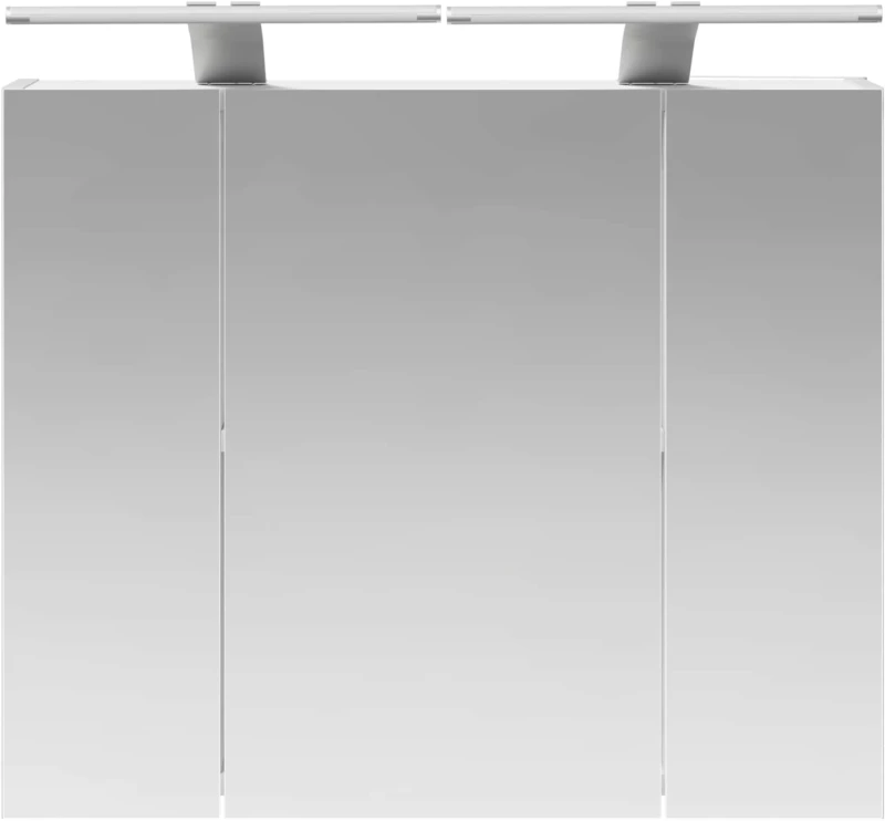 vidaXL Καθρέφτης Ντουλάπα Μπάνιου Λευκό 60 x 14,5 x 50 εκ