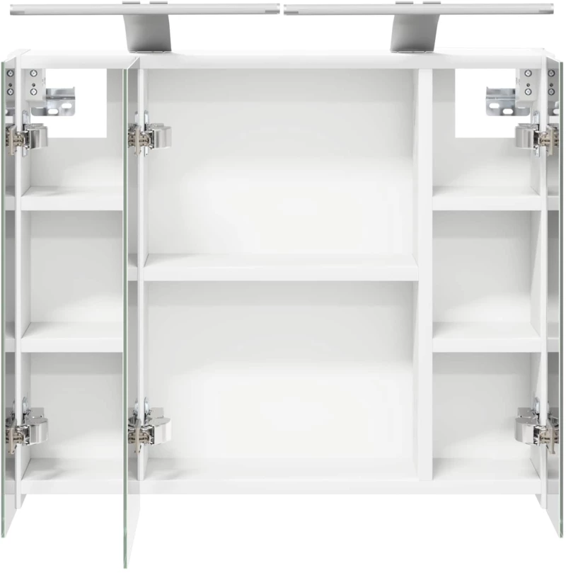 vidaXL Καθρέφτης Ντουλάπα Μπάνιου Λευκό 60 x 14,5 x 50 εκ
