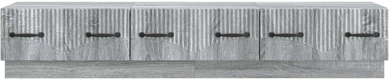 vidaXL Ντουλάπι TV Γκρι Sonoma 147 x 34,5 x 27 εκ Επεξεργασμένο Ξύλο